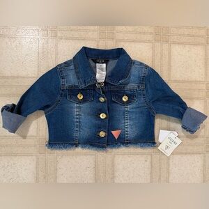 NWT GUESS Cropped Denim Jacket 2T
